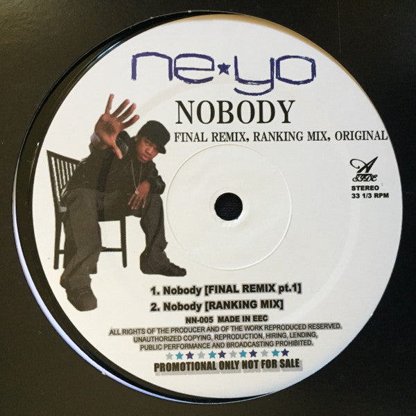 Ne-Yo : Nobody (12", Promo)