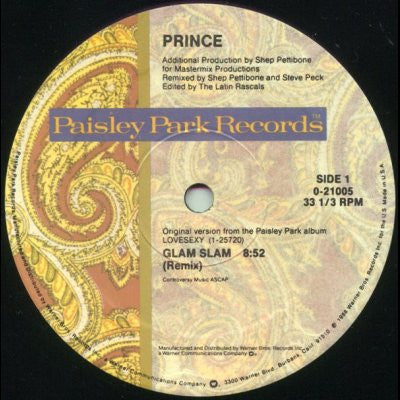 Prince : Glam Slam (12", Single)