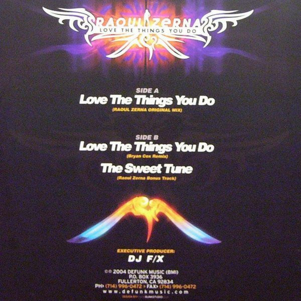 Raoul Zerna : Love The Things You Do (12")