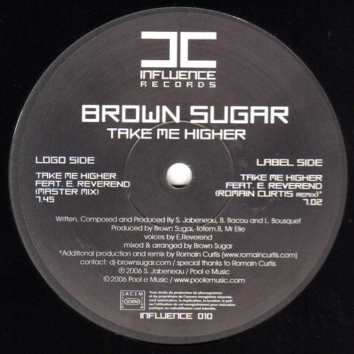 Brown Sugar Feat. E. Reverend : Take Me Higher (12")