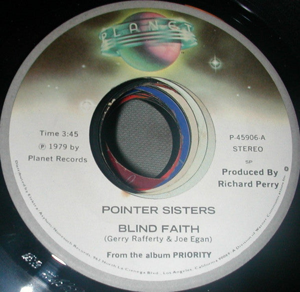 Pointer Sisters : Blind Faith / The Shape I'm In (7")