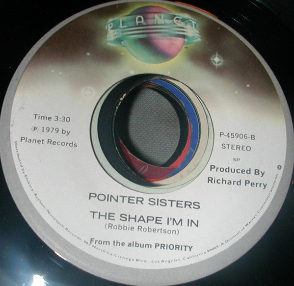 Pointer Sisters : Blind Faith / The Shape I'm In (7")