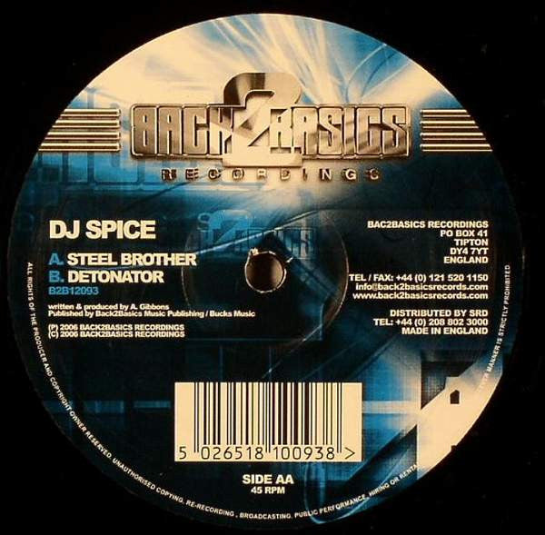 DJ Spice : Steel Brother / Detonator (12")