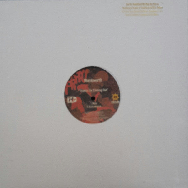 Audessey The Sound Sci / Wordsworth : The Gusto / Thanks For Coming Out (12", Promo)