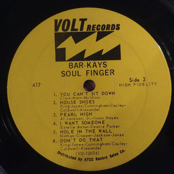 Bar-Kays : Soul Finger (LP, Album, Mono)