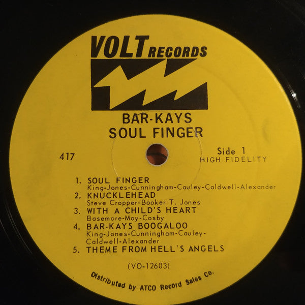 Bar-Kays : Soul Finger (LP, Album, Mono)