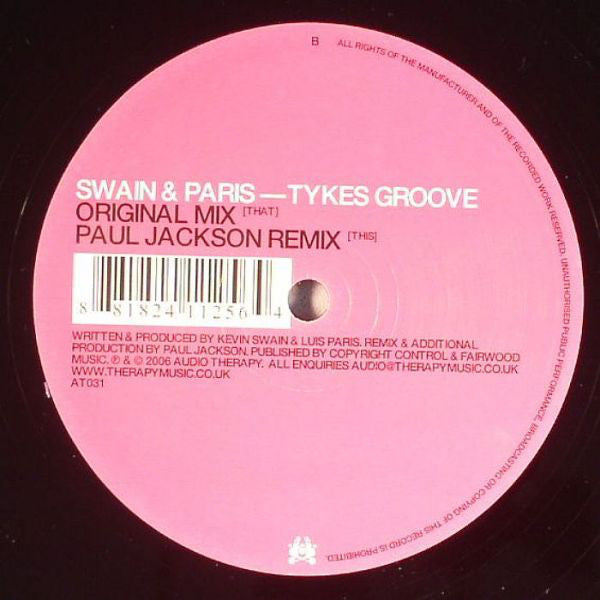 Swain & Paris : Tykes Groove (12")