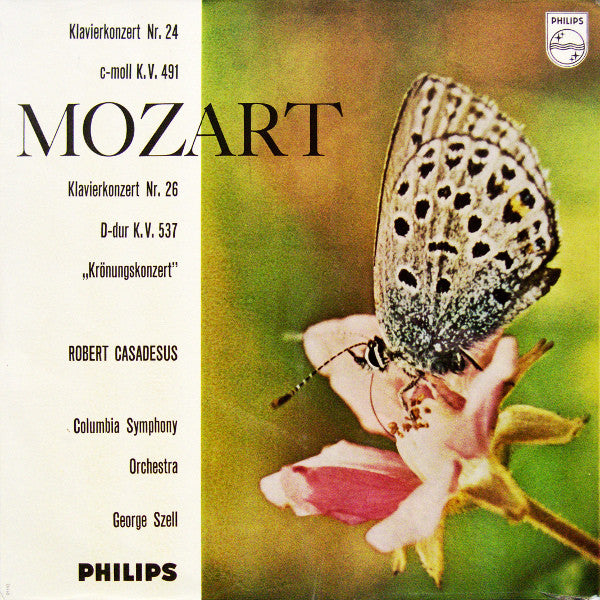 Wolfgang Amadeus Mozart, Robert Casadesus, Columbia Symphony Orchestra, George Szell : Klavierkonzert Nr. 24 C-moll K.V. 491 / Klavierkonzert Nr. 26 D-dur K.V. 537 „Krönungskonzertâ€?(LP, Mono, RE)