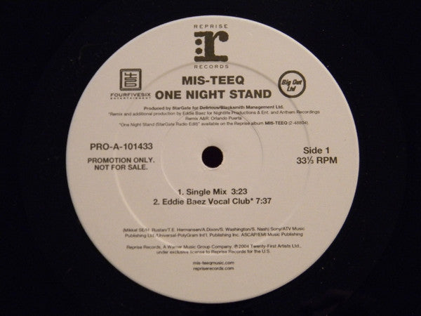 Mis-Teeq : One Night Stand (Remixes Part 2) (12", Promo)