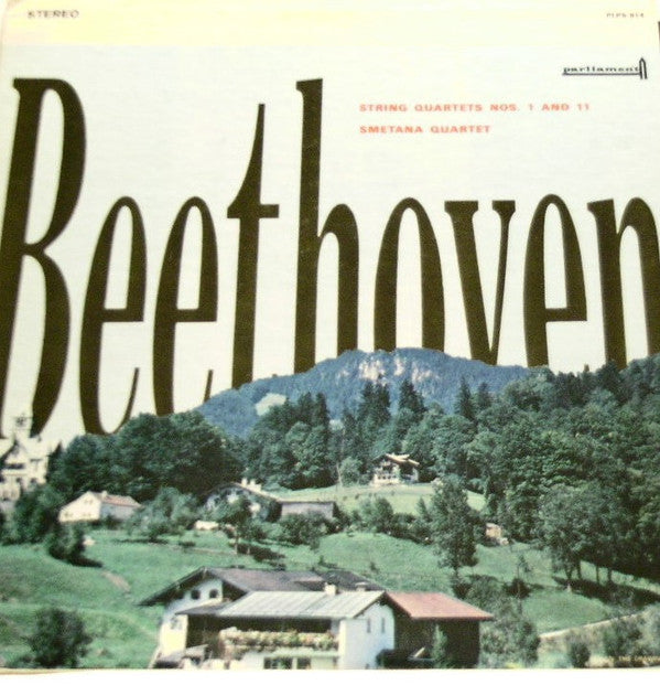 Ludwig van Beethoven, Smetana Quartet :  String Quartets 1 and 11 (LP)