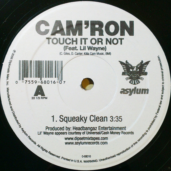 Cam'ron : Touch It Or Not (12", Single)