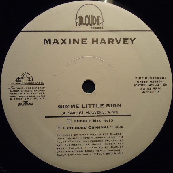 Maxine Harvey : Gimme Little Sign (12")