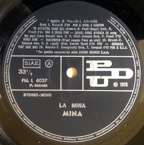 Mina (3) : La Mina (LP, Album)