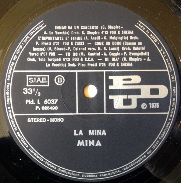 Mina (3) : La Mina (LP, Album)