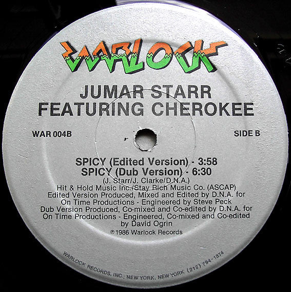Jumar Starr Featuring Cherokee (5) : Spicy (12")