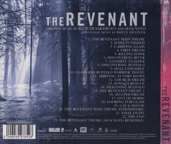 Alva Noto + Ryuichi Sakamoto & Bryce Dessner : The Revenant (Original Motion Picture Soundtrack) (CD, Album)