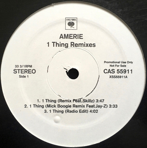Amerie : 1 Thing Remixes (12", Promo)
