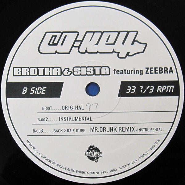 Co-Key : Back 2 Da Future / Brotha & Sista (12")