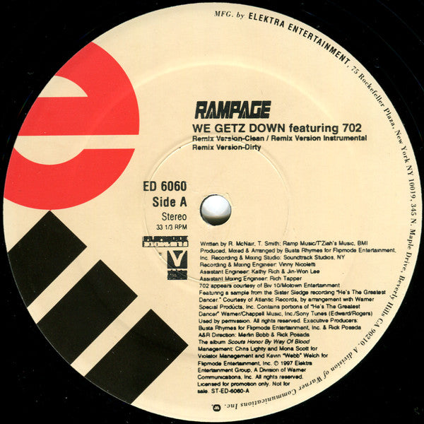 Rampage (2) : We Getz Down (12", Promo)