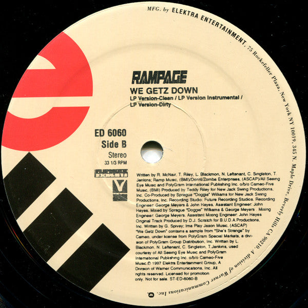 Rampage (2) : We Getz Down (12", Promo)