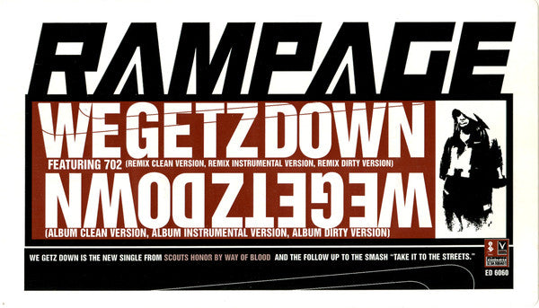 Rampage (2) : We Getz Down (12", Promo)