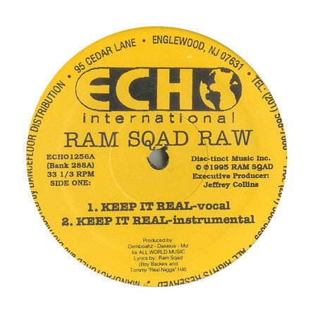 Ram Squad : Keep It Real / When & Where (12")