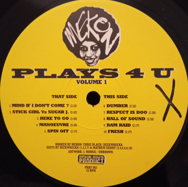 Mekon : Plays 4 U (Volume 1) (LP)