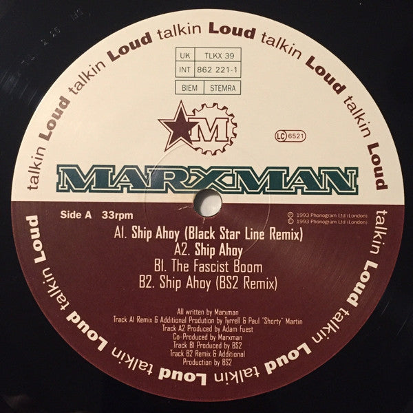 Marxman : Ship Ahoy (12", Single)