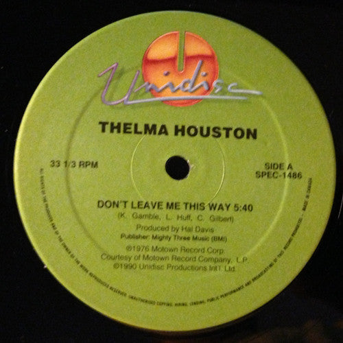 Thelma Houston / Celi Bee : Don't Leave Me This Way / Superman (12", Gre)