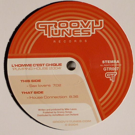 L'Homme C'est Chique : Pumping House 2004 (12")