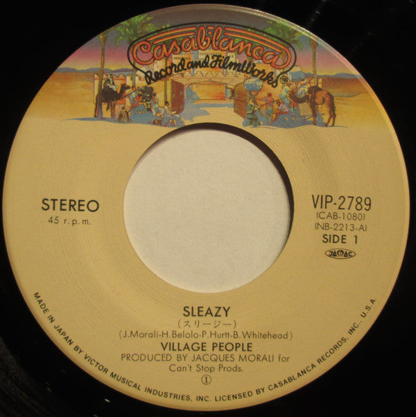 Village People : Sleazy (7", Single)