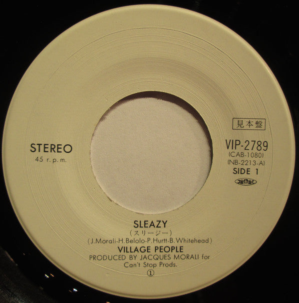 Village People : Sleazy (7", Promo)
