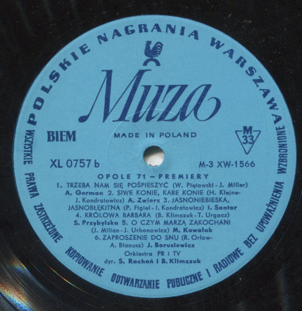 Various : Opole 71. Premiery (LP, Album, Comp, Mono)