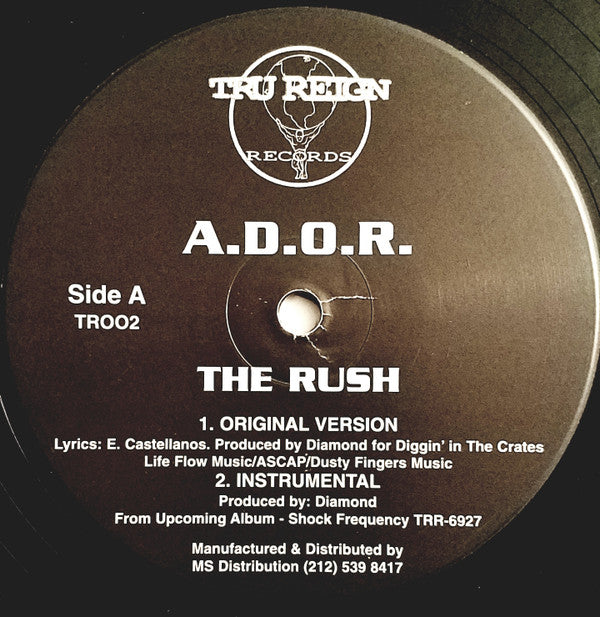A.D.O.R. : The Rush / Ruthless Confrontation (12")