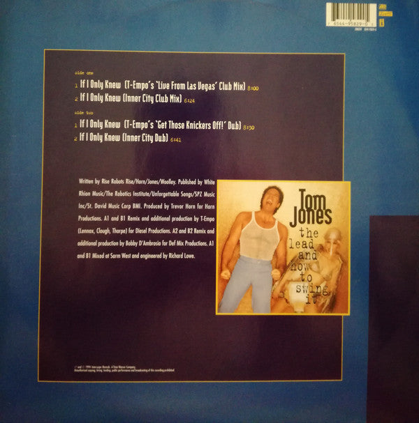 Tom Jones : If I Only Knew (12")