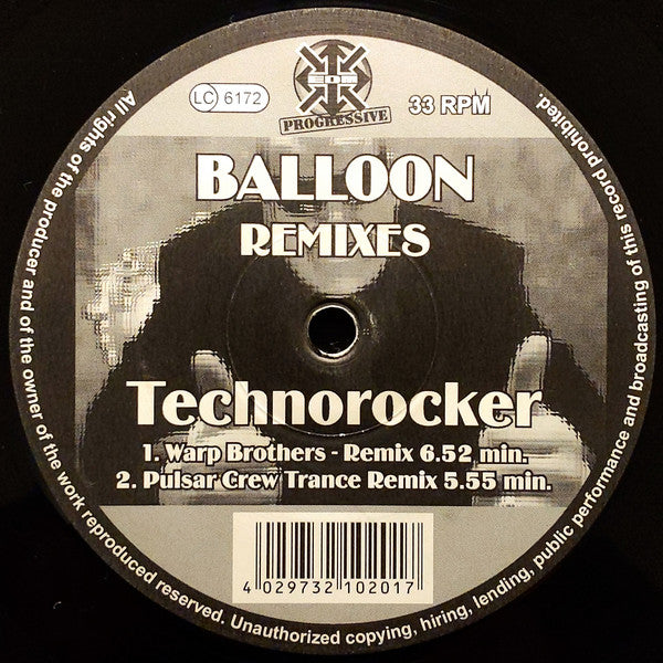 Balloon : Technorocker (Remixes) (12")