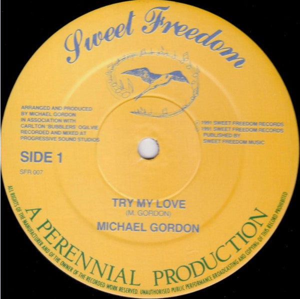 Michael Gordon (4) : Try My Love (12", Single)