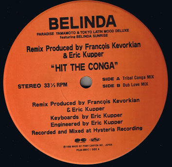 Paradise Yamamoto & Tokyo Latin Mood Deluxe featuring Belinda Sunrise : Hit The Conga (12")