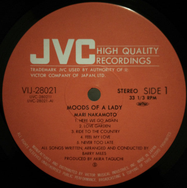 Mari Nakamoto : Moods Of A Lady (LP, Album)