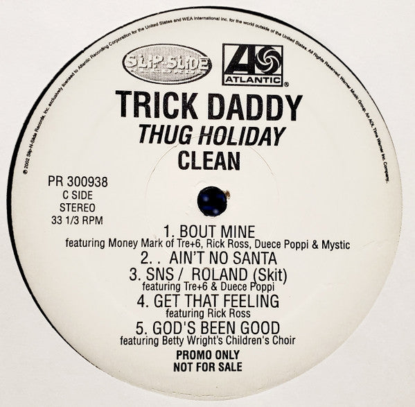 Trick Daddy : Thug Holiday (2xLP, Album, Promo, Cle)