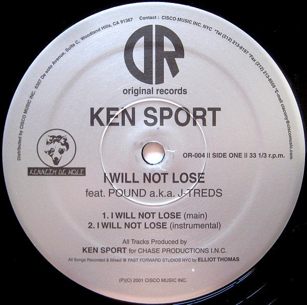 Ken Sport : I Will Not Lose (12")