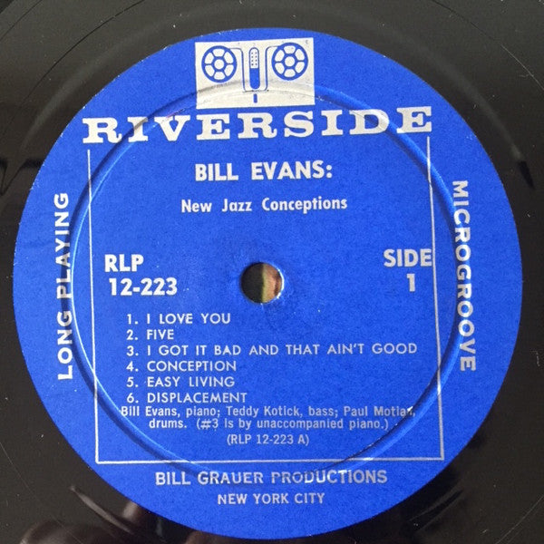 Bill Evans : New Jazz Conceptions (LP, Mono, RP)