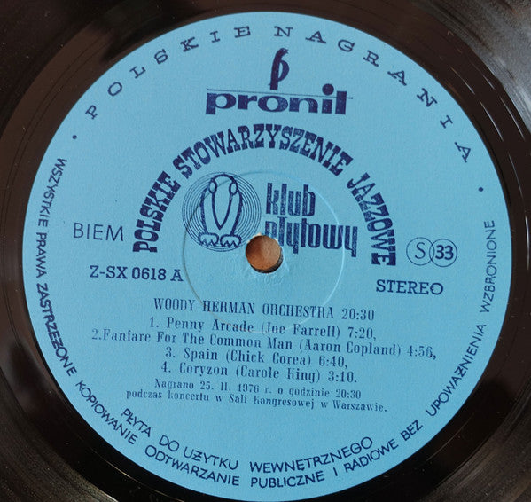 Woody Herman And His Orchestra : 20:30 (LP, Club, Blu)