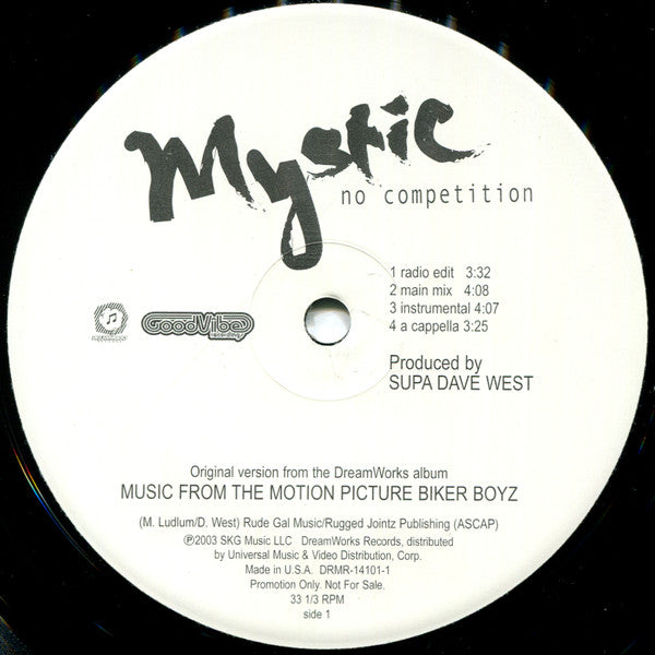 Mystic (6) : No Competition / That's Right (12", Promo)