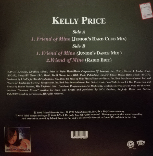 Kelly Price : Friend Of Mine (12")