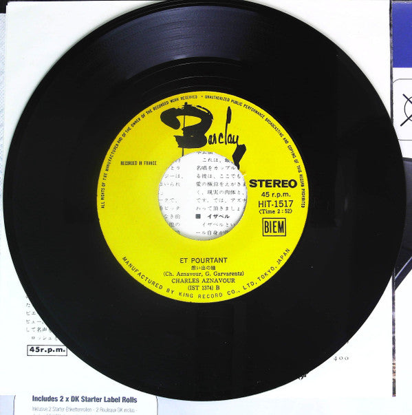 Charles Aznavour : Isabelle / Et Pourtant (7", Single)