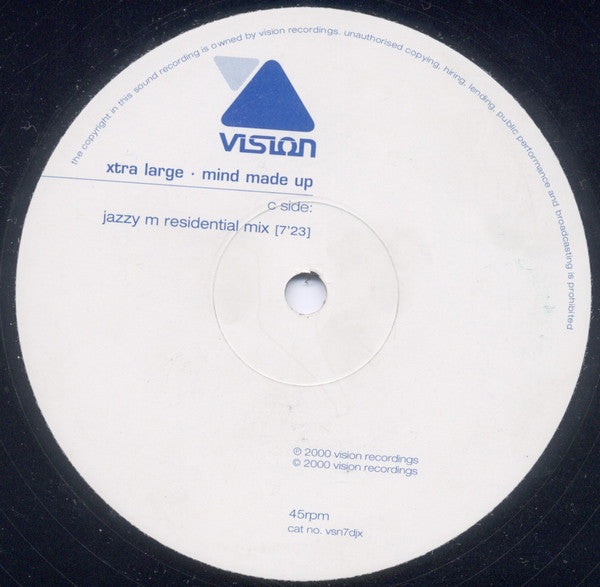 Xtra Large : Mind Made Up (12", Promo)