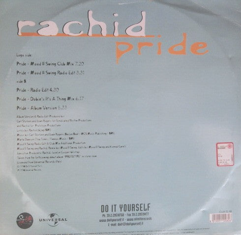 Rachid : Pride (12")