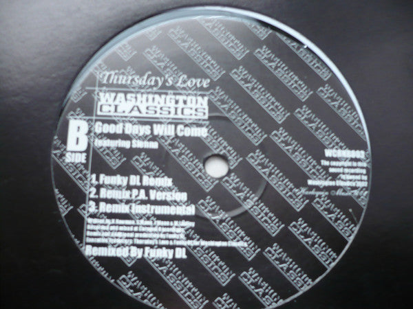 Thursdays Love : Good Days Will Come (12")