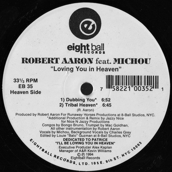 Robert Aaron Featuring Michou : Loving You In Heaven (12")